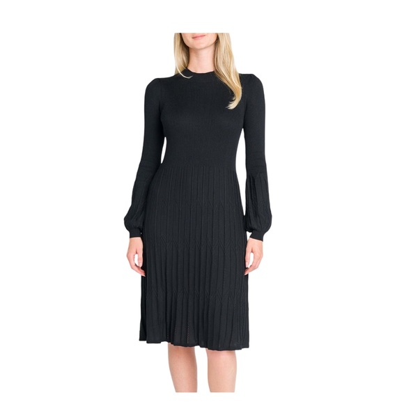Draper James Dresses & Skirts - Draper James Long Sleeve Black Knit Sweater Dress NWT Size XXL